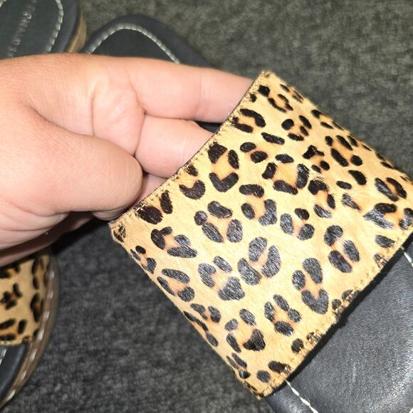 Donald J Pliner Leopard Print Cork Wedge Sandals Size 8 – NWT, Chic, On-Trend - Picture 2 of 7